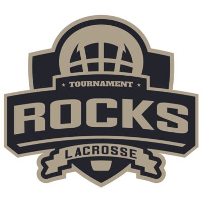 Rocks Tournament Lacrosse Logo Template Miniatura