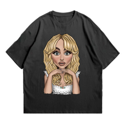 PLAYERA UNISEX DE SABRINA CARPENTER (PESO MEDIO 150 GR) Miniatura