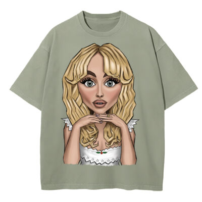 PLAYERA UNISEX DE SABRINA CARPENTER (PESO MEDIO 150 GR) Miniatura