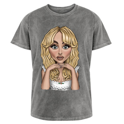 PLAYERA UNISEX DE SABRINA CARPENTER (PESO MEDIO 150 GR) Miniatura